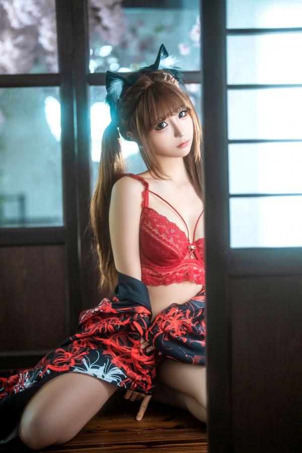 蠢沫沫  蠢沫沫《捆绑和服》日式风情私房性感内衣写真第9张图片