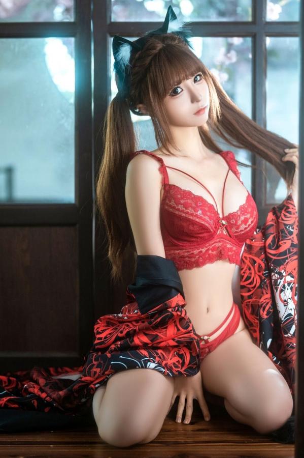 蠢沫沫  蠢沫沫《捆绑和服》日式风情私房性感内衣写真第10张图片