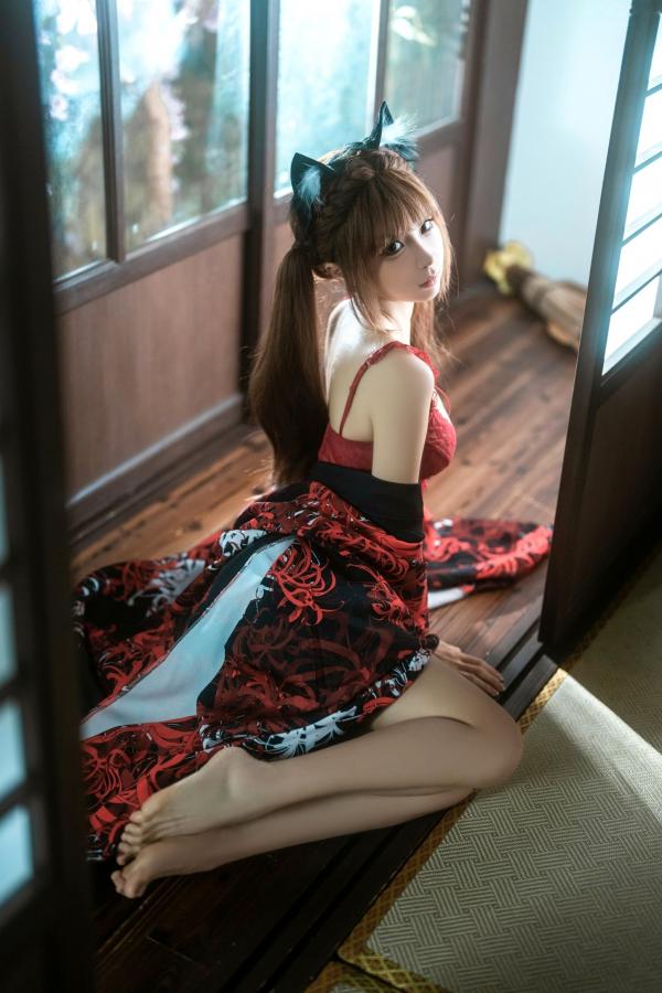 蠢沫沫  蠢沫沫《捆绑和服》日式风情私房性感内衣写真第18张图片