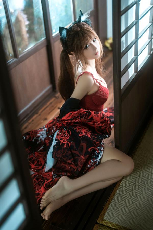 蠢沫沫  蠢沫沫《捆绑和服》日式风情私房性感内衣写真第19张图片