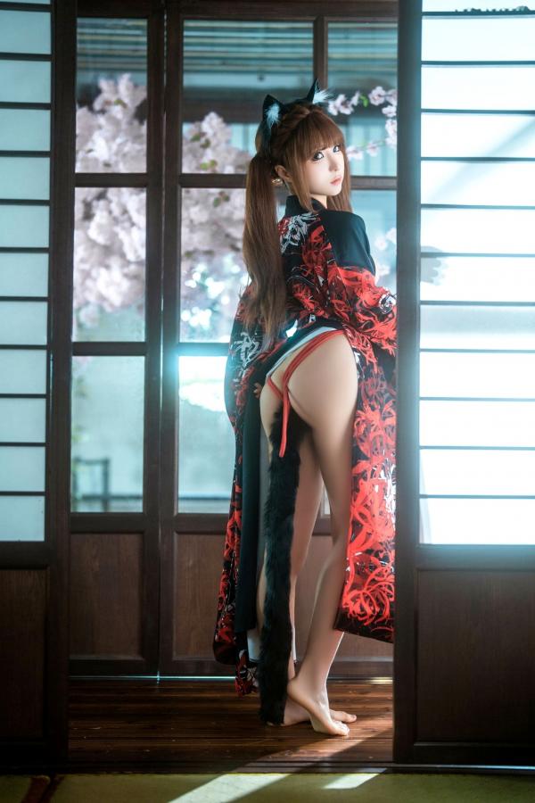 蠢沫沫  蠢沫沫《捆绑和服》日式风情私房性感内衣写真第30张图片