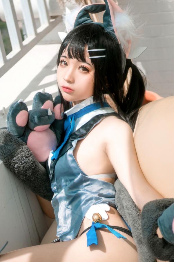 蠢沫沫  蠢沫沫-美游-魔法少女-伊莉雅 阳台兽耳萌系Cosplay性感私房写真第10张图片