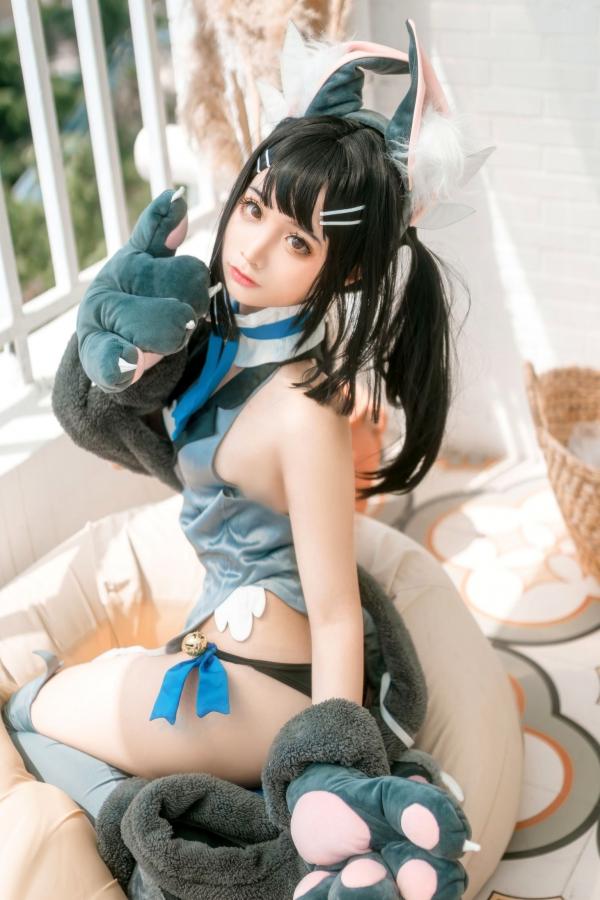 蠢沫沫  蠢沫沫-美游-魔法少女-伊莉雅 阳台兽耳萌系Cosplay性感私房写真第16张图片