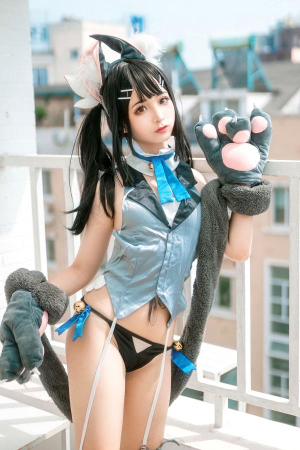 蠢沫沫  蠢沫沫-美游-魔法少女-伊莉雅 阳台兽耳萌系Cosplay性感私房写真第21张图片