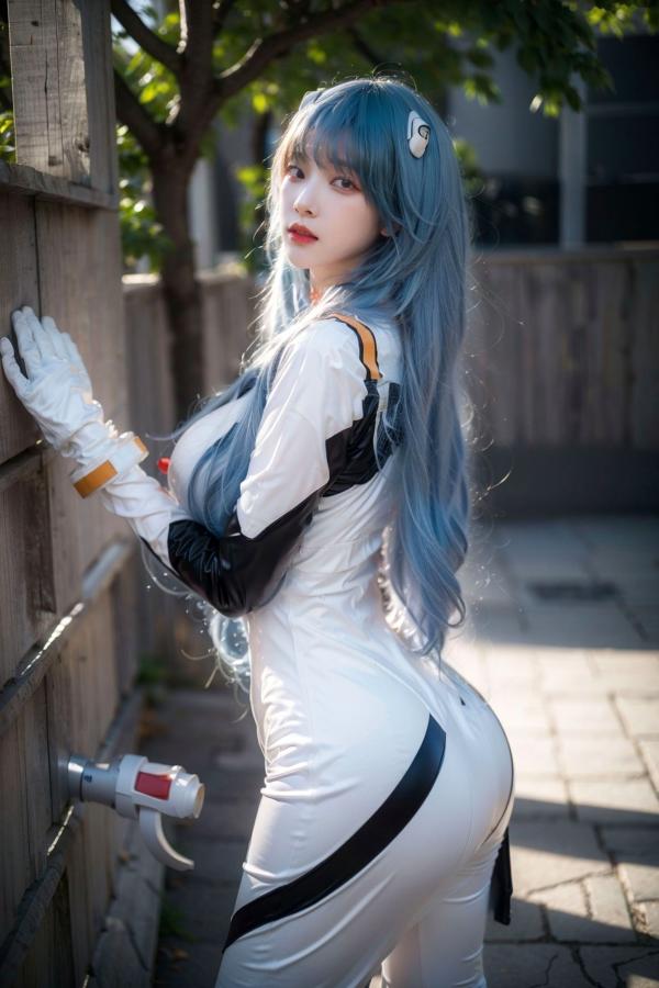   AI美女拟实写真 安吉拉·巴尔扎克紧身战斗服角色扮演 户外街拍极品身材视觉盛宴第5张图片