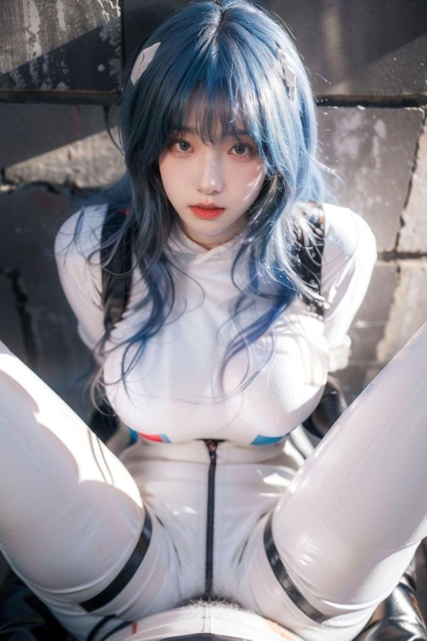   AI美女拟实写真 安吉拉·巴尔扎克紧身战斗服角色扮演 户外街拍极品身材视觉盛宴第27张图片