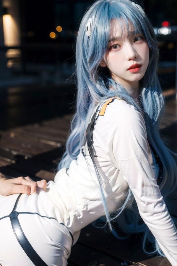   AI美女拟实写真 安吉拉·巴尔扎克紧身战斗服角色扮演 户外街拍极品身材视觉盛宴第30张图片
