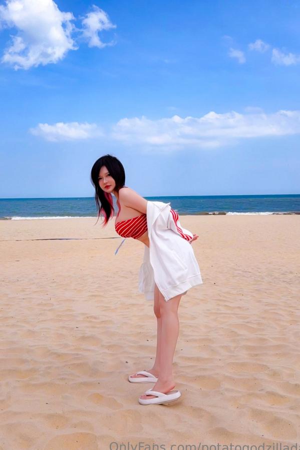 Potato Godzilla  Potato Godzilla性感泳池比基尼与甜美居家私房大尺度写真第11张图片