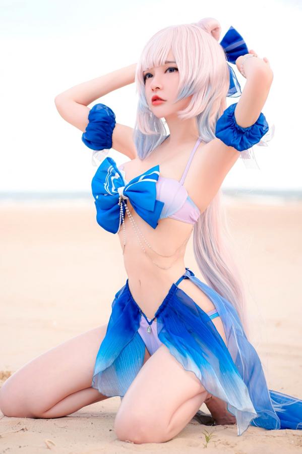 Potato Godzilla  Potato-Godzilla-Kokomi-Bikini-原神-珊瑚宫心海-比基尼沙滩COSPLAY性感写真第7张图片