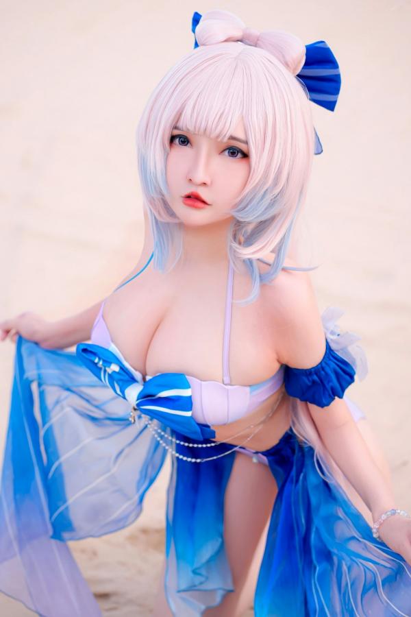 Potato Godzilla  Potato-Godzilla-Kokomi-Bikini-原神-珊瑚宫心海-比基尼沙滩COSPLAY性感写真第13张图片