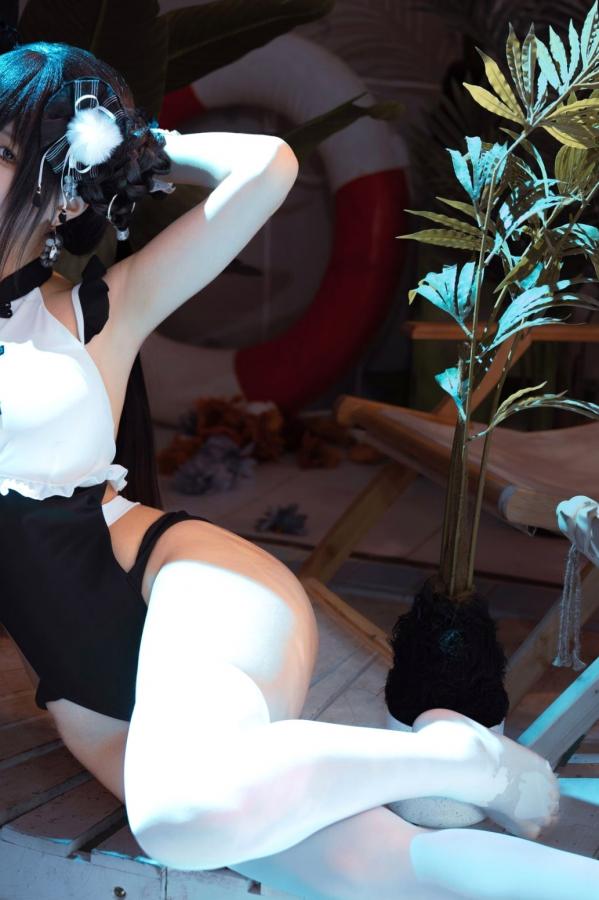 蠢沫沫  蠢沫沫-熊猫娘 独家二次元高叉旗袍美腿性感私房写真第35张图片