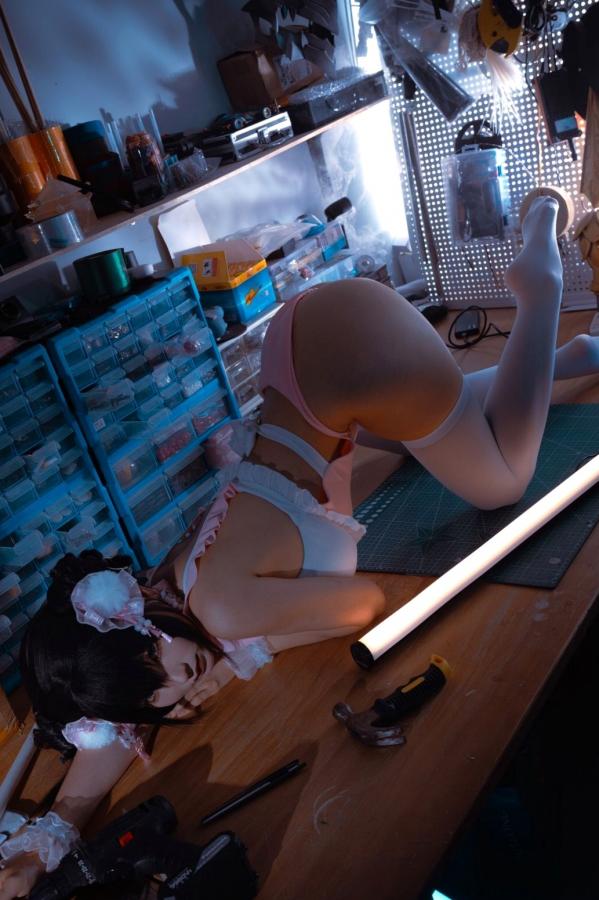 蠢沫沫  蠢沫沫-熊猫娘 独家二次元高叉旗袍美腿性感私房写真第90张图片