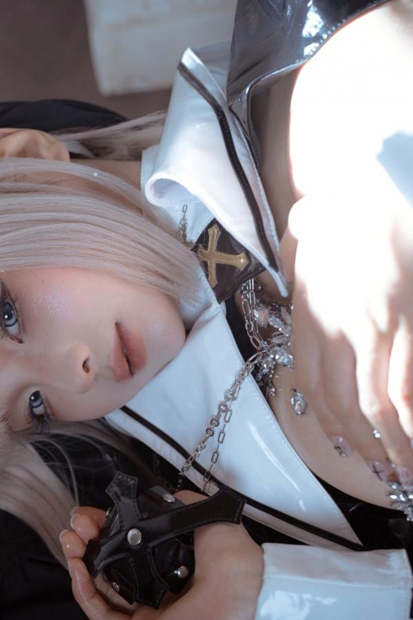 蠢沫沫  蠢沫沫 - 修女修道院漆皮私房写真 魅惑角色扮演性感女神第109张图片