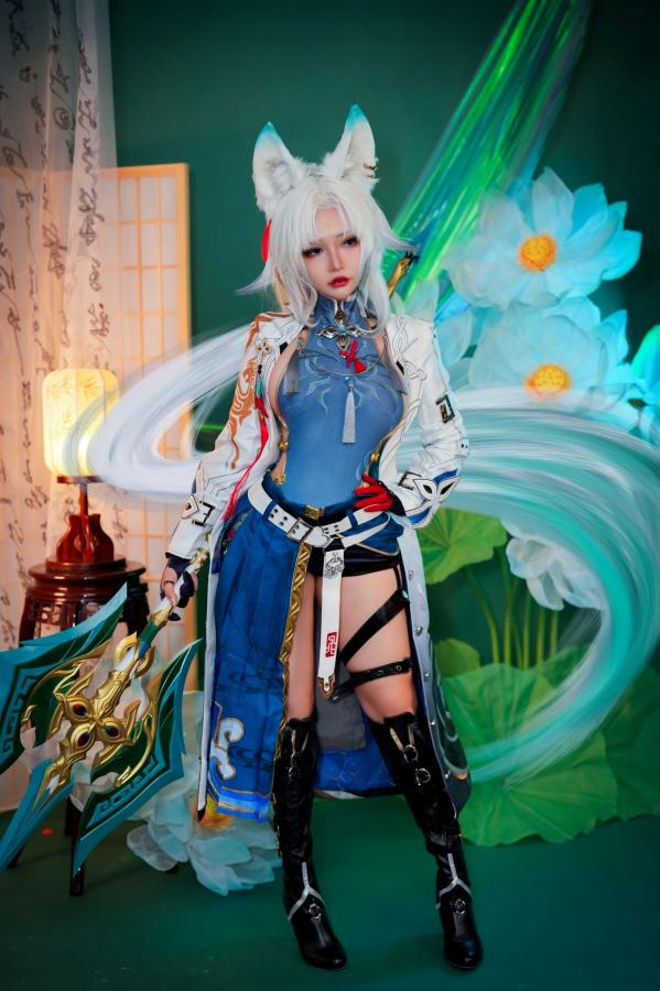 Potato Godzilla  Potato-Godzilla-Feixiao-崩坏-星穹铁道-飞霄Cosplay性感大尺度私房写真第3张图片