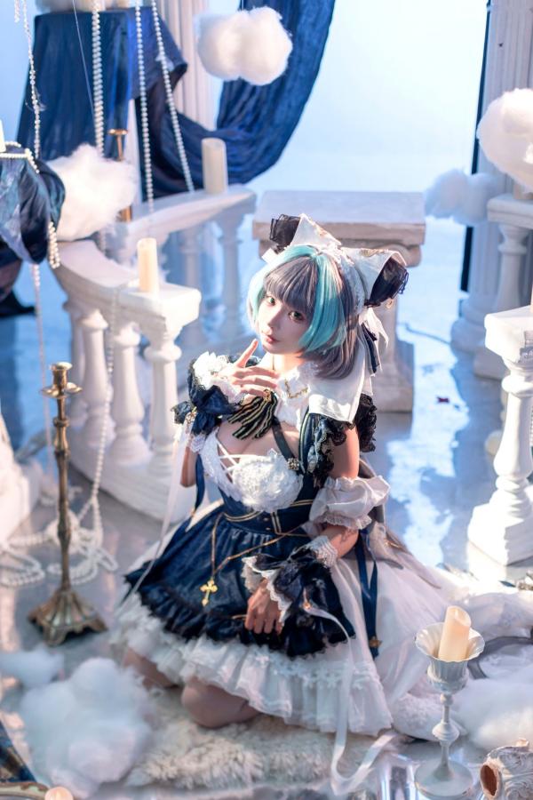 蠢沫沫  蠢沫沫8月写真合集：哥特风女仆角色扮演与萌系二次元美照第1张图片