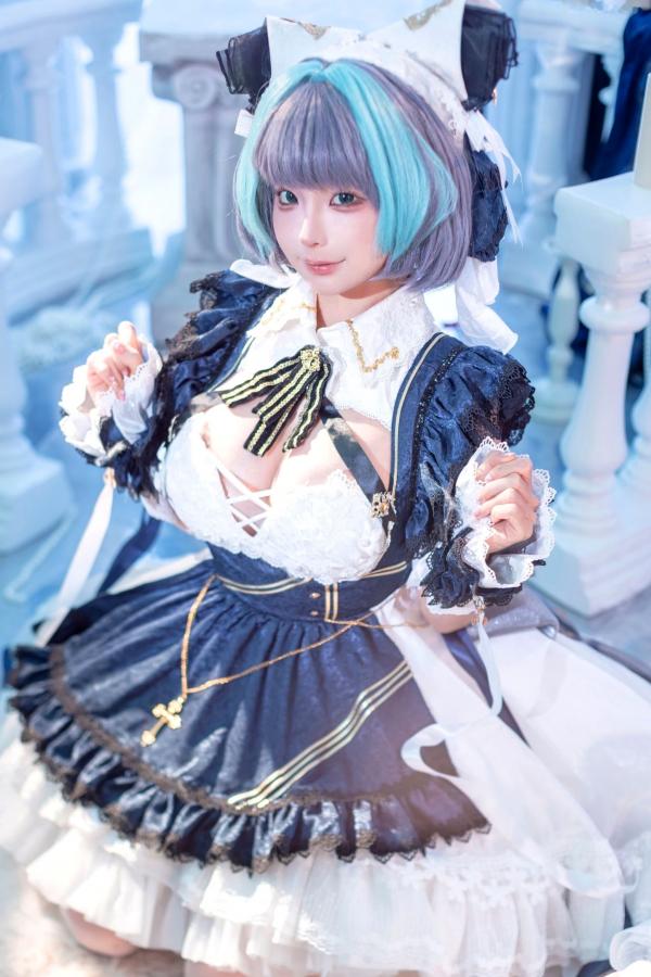 蠢沫沫  蠢沫沫8月写真合集：哥特风女仆角色扮演与萌系二次元美照第4张图片