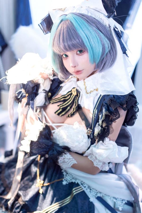 蠢沫沫  蠢沫沫8月写真合集：哥特风女仆角色扮演与萌系二次元美照第5张图片
