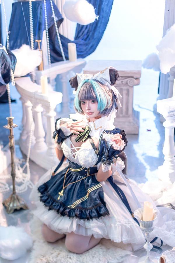 蠢沫沫  蠢沫沫8月写真合集：哥特风女仆角色扮演与萌系二次元美照第10张图片