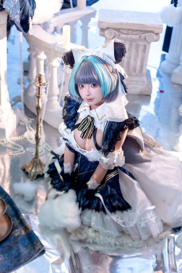 蠢沫沫  蠢沫沫8月写真合集：哥特风女仆角色扮演与萌系二次元美照第12张图片