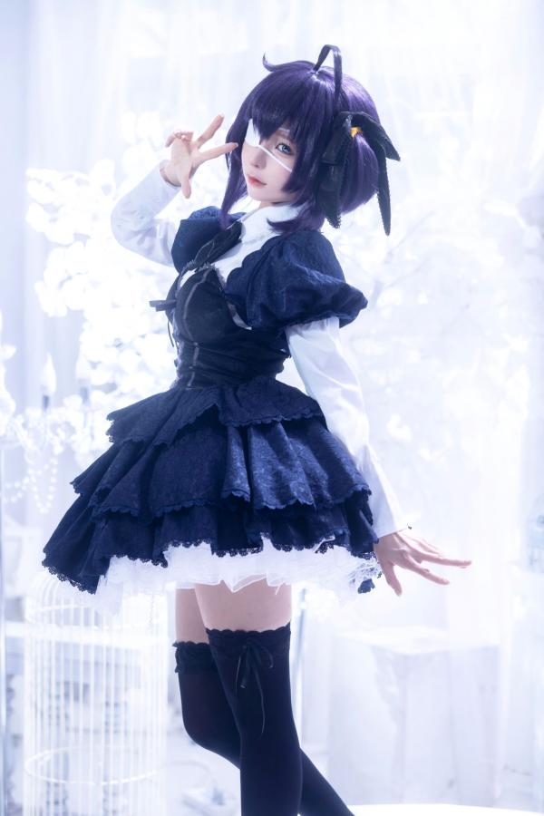 蠢沫沫  蠢沫沫-教主-六花原皮 梦幻哥特萝莉中二病邪王真眼Cosplay写真第6张图片