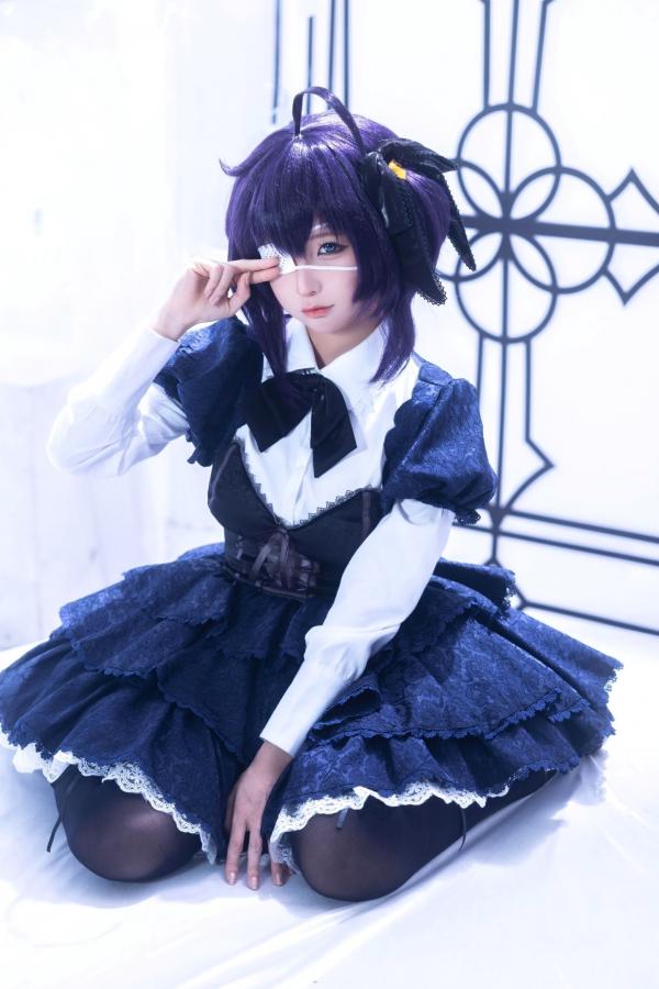 蠢沫沫  蠢沫沫-教主-六花原皮 梦幻哥特萝莉中二病邪王真眼Cosplay写真第13张图片