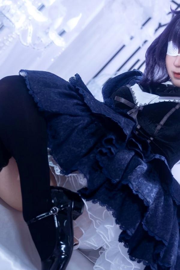 蠢沫沫  蠢沫沫-教主-六花原皮 梦幻哥特萝莉中二病邪王真眼Cosplay写真第21张图片