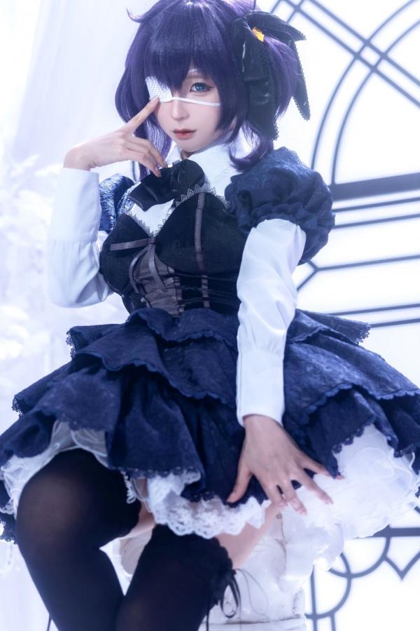 蠢沫沫  蠢沫沫-教主-六花原皮 梦幻哥特萝莉中二病邪王真眼Cosplay写真第23张图片