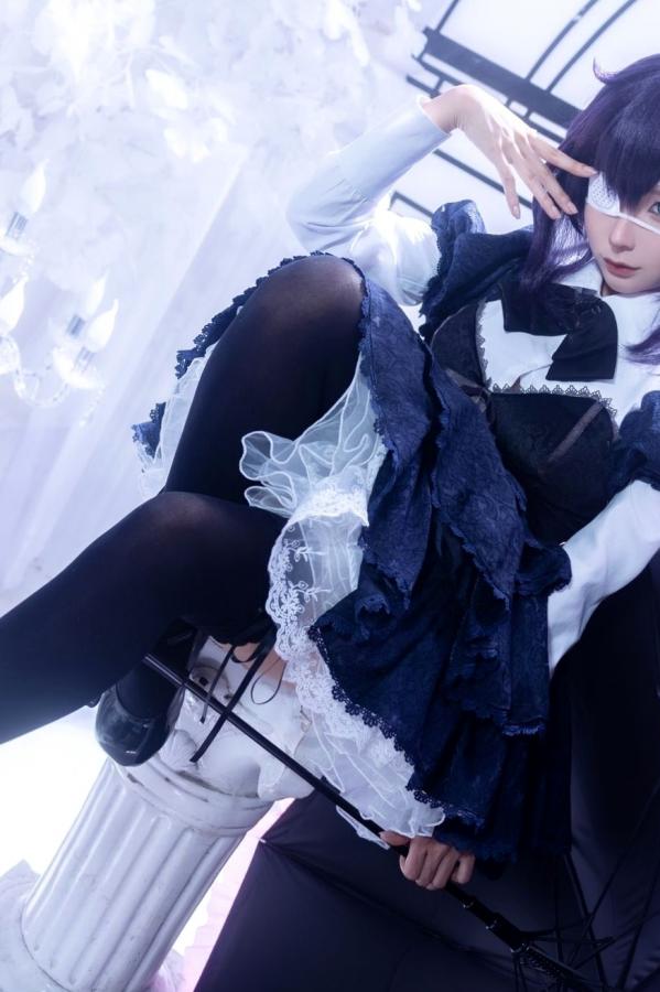 蠢沫沫  蠢沫沫-教主-六花原皮 梦幻哥特萝莉中二病邪王真眼Cosplay写真第25张图片