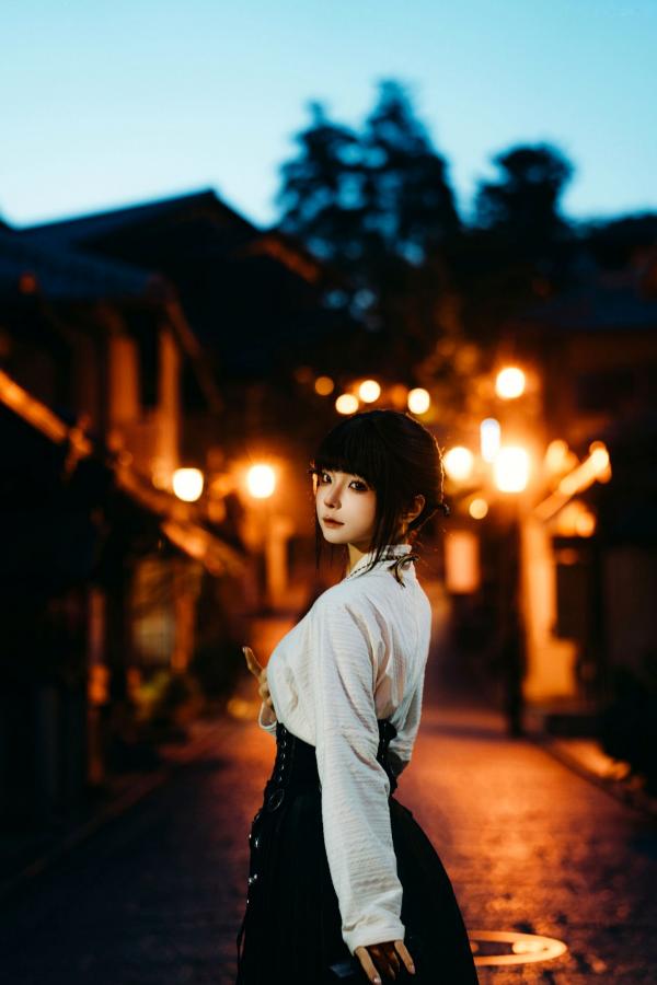 蠢沫沫  蠢沫沫-秋寻上 日系校服制服与大阪街拍性感写真第96张图片