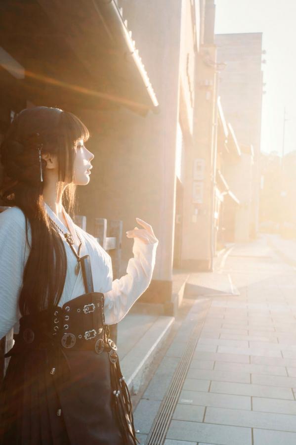 蠢沫沫  蠢沫沫-秋寻上 日系校服制服与大阪街拍性感写真第120张图片