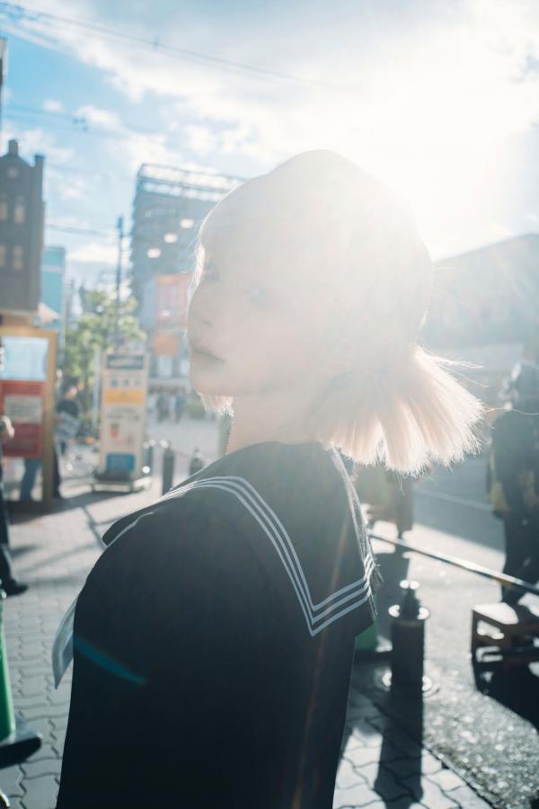 蠢沫沫  蠢沫沫-秋寻上 日系校服制服与大阪街拍性感写真第124张图片