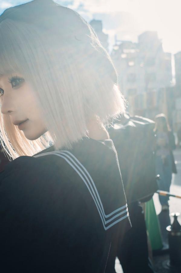 蠢沫沫  蠢沫沫-秋寻上 日系校服制服与大阪街拍性感写真第135张图片