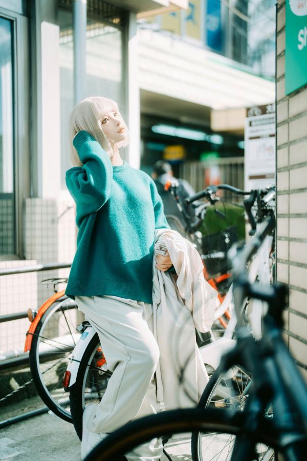 蠢沫沫  蠢沫沫-秋寻上 日系校服制服与大阪街拍性感写真第138张图片