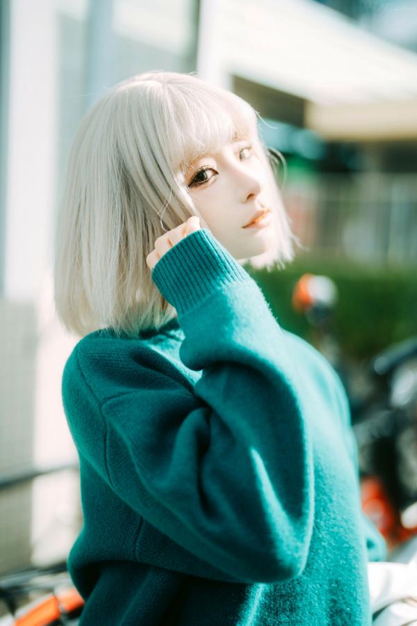蠢沫沫  蠢沫沫-秋寻上 日系校服制服与大阪街拍性感写真第140张图片