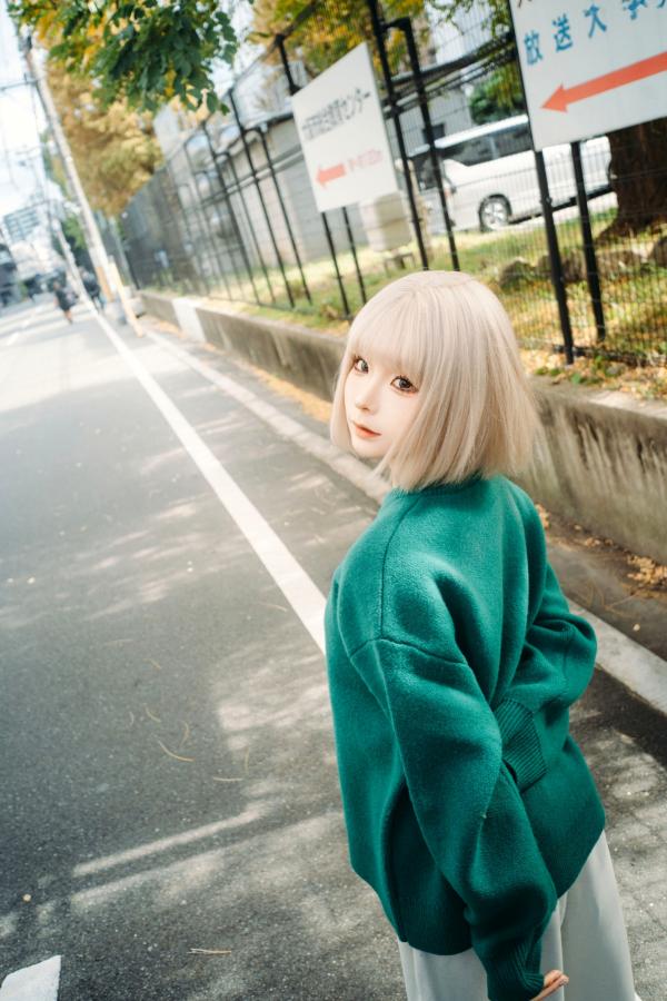 蠢沫沫  蠢沫沫-秋寻上 日系校服制服与大阪街拍性感写真第167张图片
