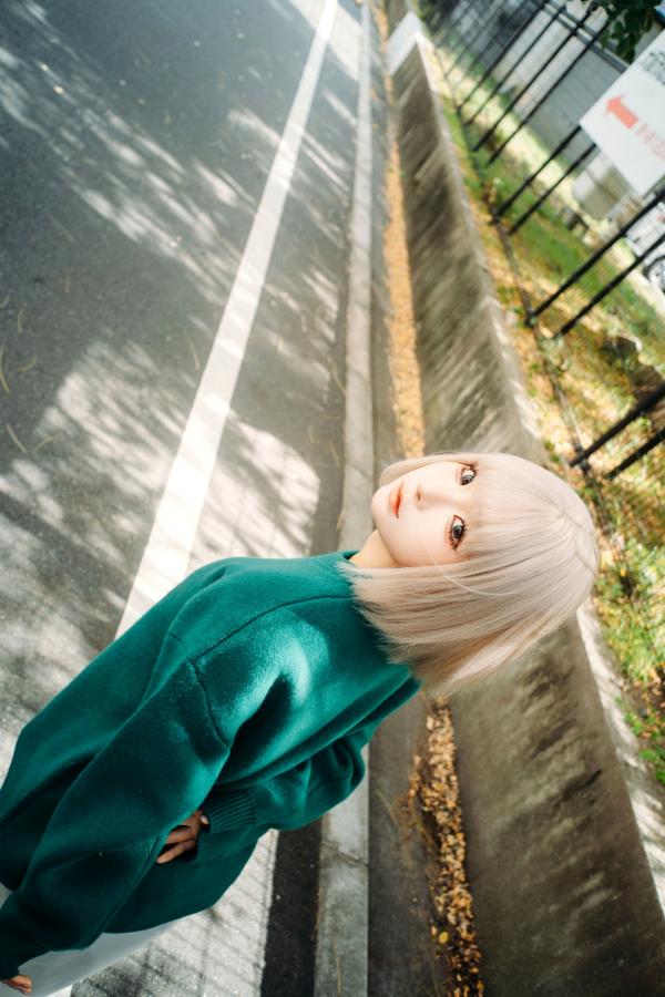 蠢沫沫  蠢沫沫-秋寻上 日系校服制服与大阪街拍性感写真第170张图片