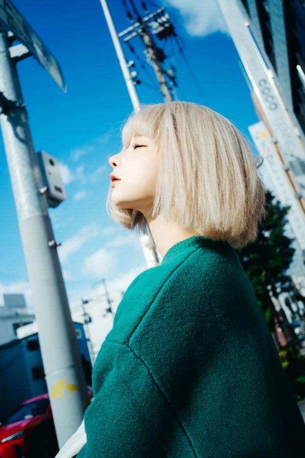 蠢沫沫  蠢沫沫-秋寻上 日系校服制服与大阪街拍性感写真第199张图片