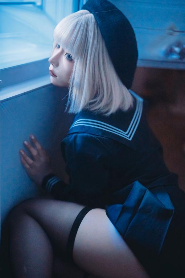 蠢沫沫  蠢沫沫-秋寻上 日系校服制服与大阪街拍性感写真第262张图片
