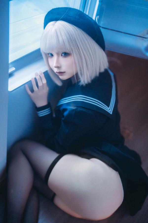 蠢沫沫  蠢沫沫-秋寻上 日系校服制服与大阪街拍性感写真第264张图片