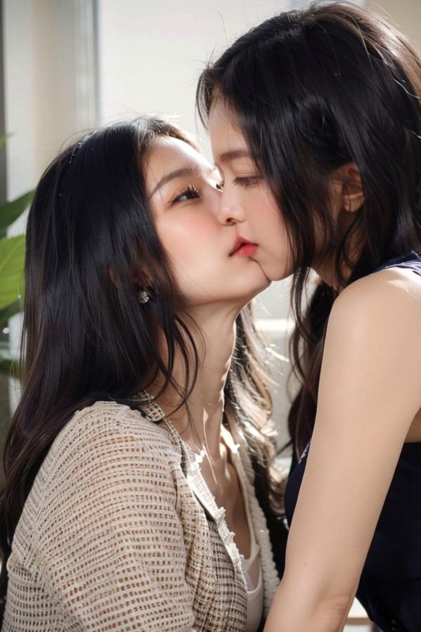   AI美女-拟实-黑色马甲办公室女郎 知性眼镜OL性感诱惑大尺度无圣光写真第59张图片