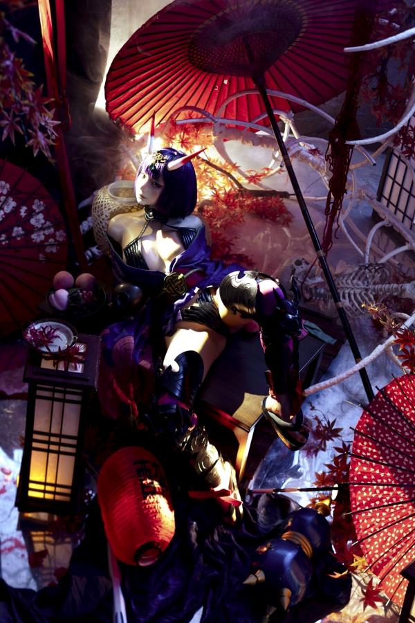 蠢沫沫  蠢沫沫-2025年09月自拍-4套 魅惑鬼姬Cosplay与黑丝校服写真第28张图片