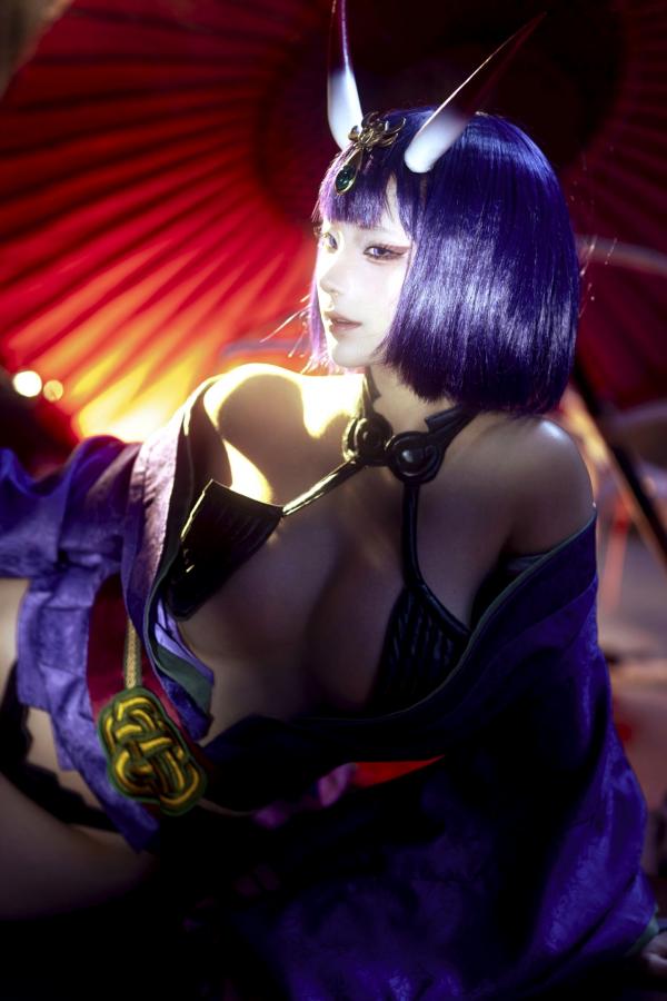 蠢沫沫  蠢沫沫-2025年09月自拍-4套 魅惑鬼姬Cosplay与黑丝校服写真第33张图片