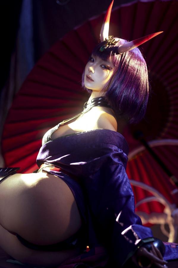 蠢沫沫  蠢沫沫-2025年09月自拍-4套 魅惑鬼姬Cosplay与黑丝校服写真第36张图片