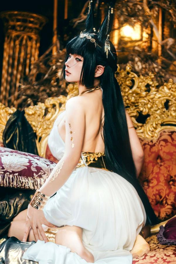 蠢沫沫  蠢沫沫-2025年09月自拍-4套 魅惑鬼姬Cosplay与黑丝校服写真第45张图片
