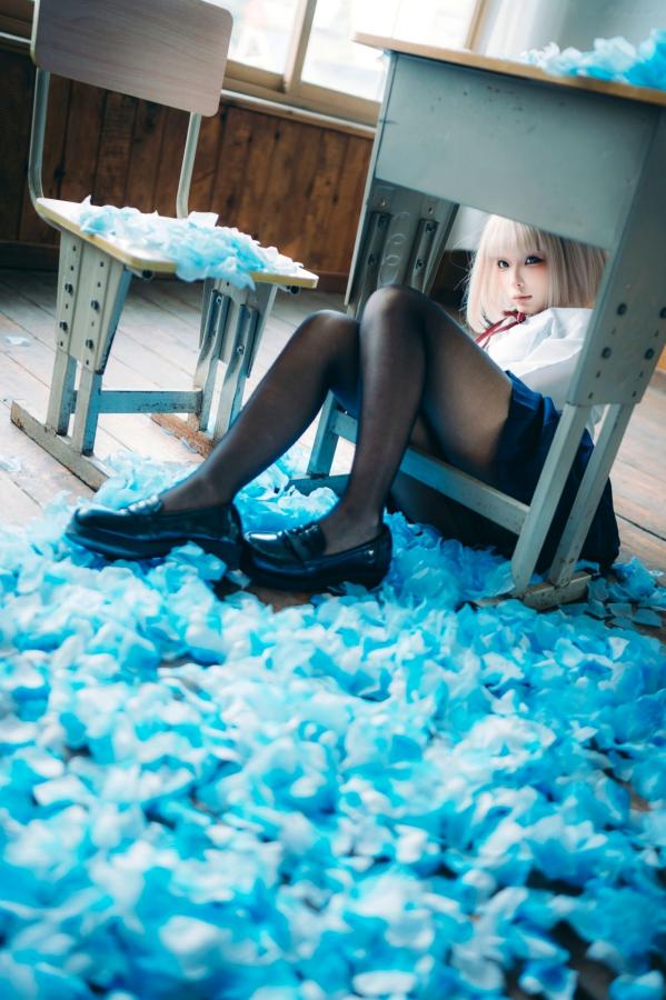 蠢沫沫  蠢沫沫-2025年09月自拍-4套 魅惑鬼姬Cosplay与黑丝校服写真第51张图片