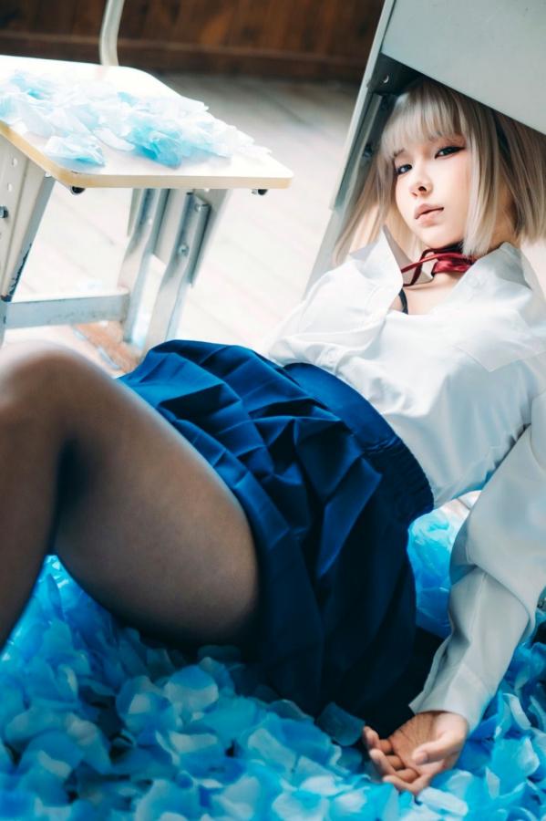 蠢沫沫  蠢沫沫-2025年09月自拍-4套 魅惑鬼姬Cosplay与黑丝校服写真第56张图片