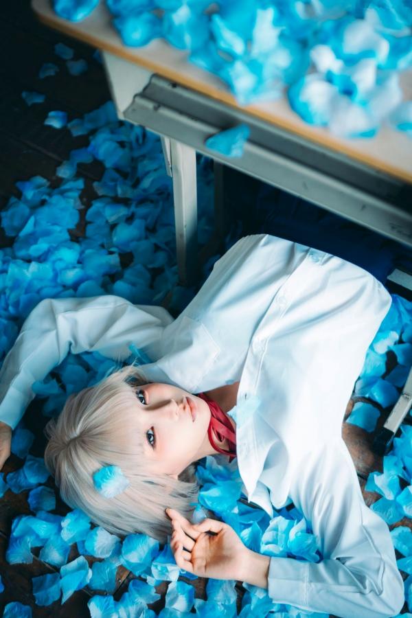 蠢沫沫  蠢沫沫-2025年09月自拍-4套 魅惑鬼姬Cosplay与黑丝校服写真第65张图片