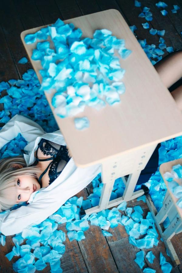 蠢沫沫  蠢沫沫-2025年09月自拍-4套 魅惑鬼姬Cosplay与黑丝校服写真第70张图片