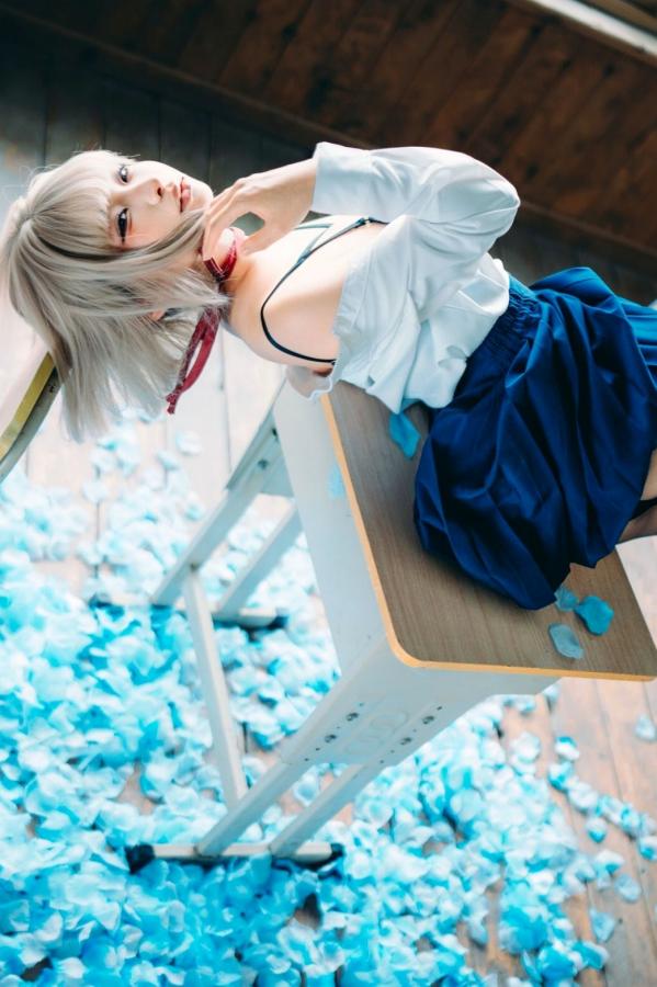 蠢沫沫  蠢沫沫-2025年09月自拍-4套 魅惑鬼姬Cosplay与黑丝校服写真第87张图片
