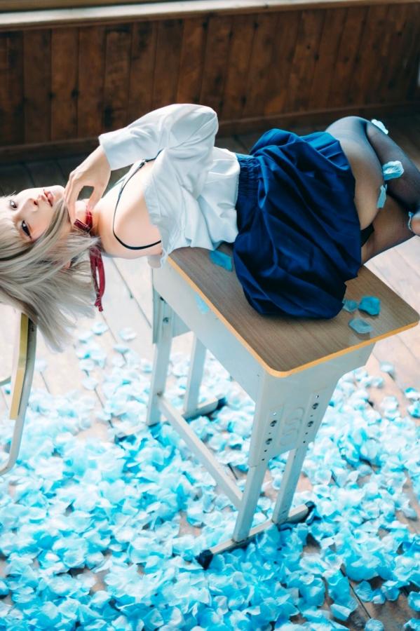蠢沫沫  蠢沫沫-2025年09月自拍-4套 魅惑鬼姬Cosplay与黑丝校服写真第88张图片